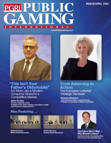 Public Gaming International Magazine cover: March/April 2026