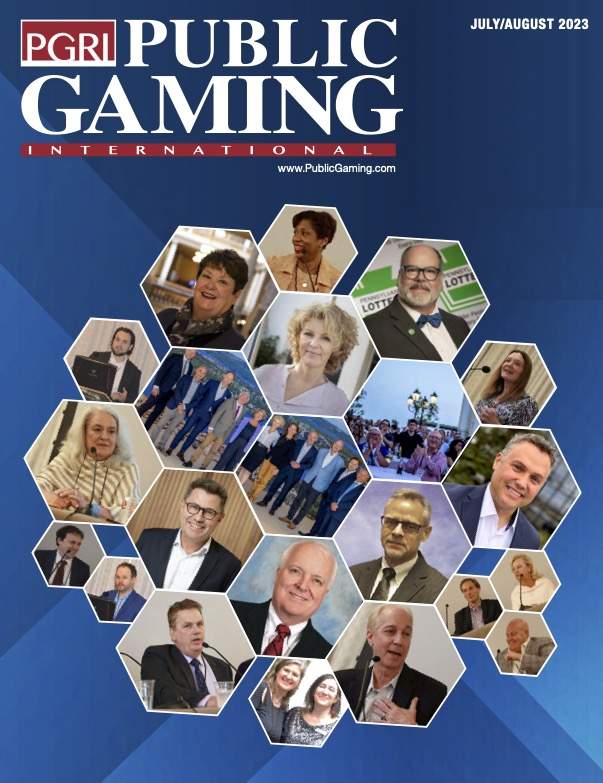 Public Gaming International Magazine cover: July/August 2023