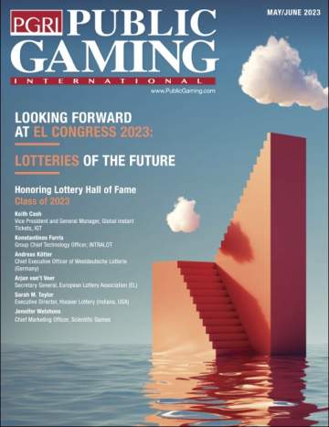 Public Gaming International Magazine cover: May/June 2023