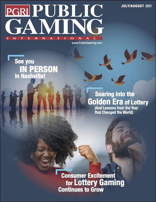 Public Gaming International Magazine cover: July/August 2021